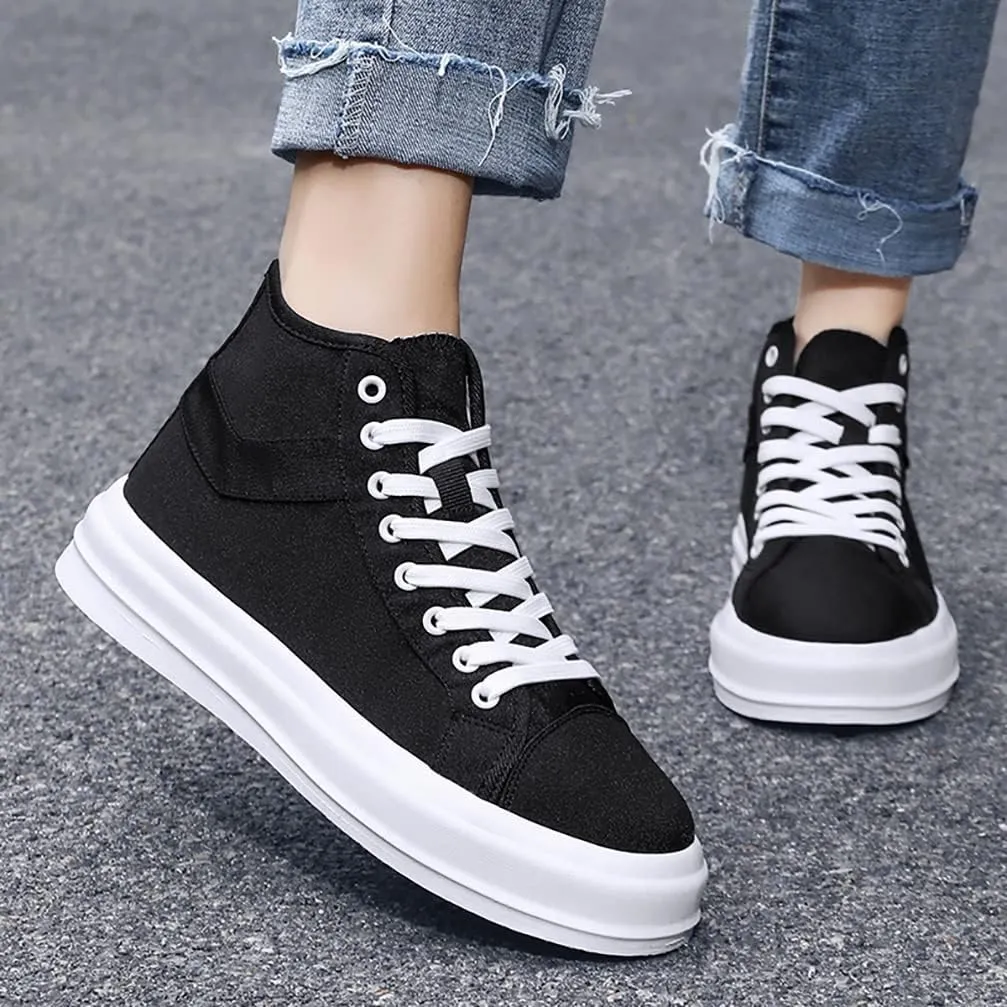 Unisex-Adult High Top Canvas Sneakers Classic Casual Walking Shoes Lovers Shoes