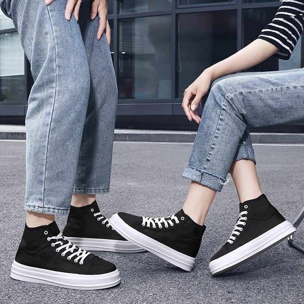 Unisex-Adult High Top Canvas Sneakers Classic Casual Walking Shoes Lovers Shoes