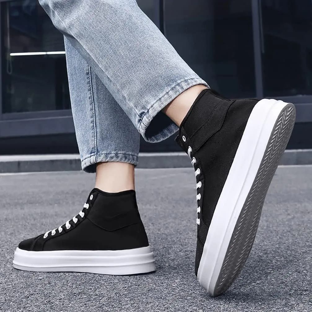 Unisex-Adult High Top Canvas Sneakers Classic Casual Walking Shoes Lovers Shoes