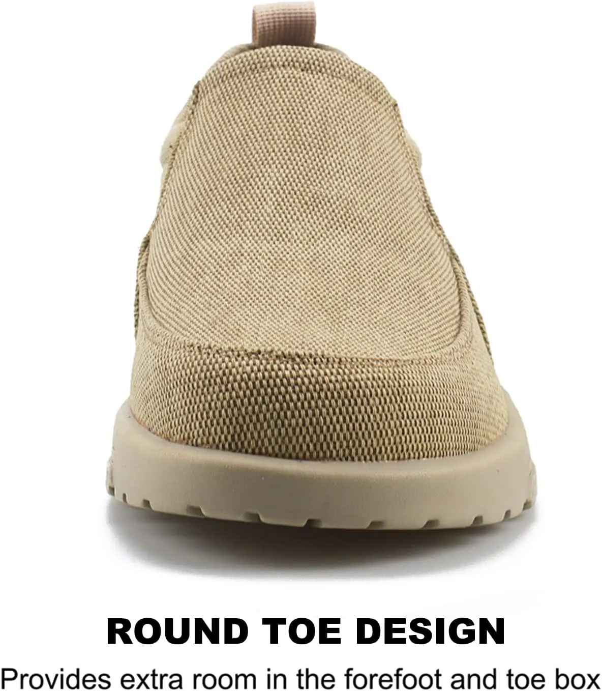 UPIShi Men's Slip On Arch Support Loafers Casual Orthopedic Plantar Fasciitis Relief Non Slip Canvas Comfortable Walking Shoes