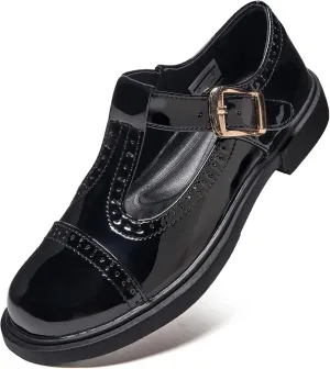 UZB Mary Jane Shoes Womens Flat Shoes Round Toe Memory Foam Casual Dress Shoes