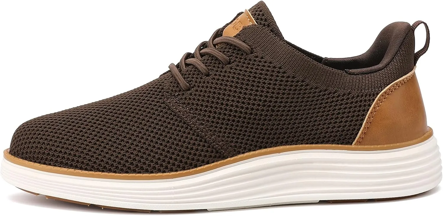 VILOCY Boy's Slip On Casual Dress Sneaker Hands Free Fashion Shoes Comfortable Oxfords Mesh Tennis Breathable School Uniform Formal Church Shoes(Little Kid/Big Kid)