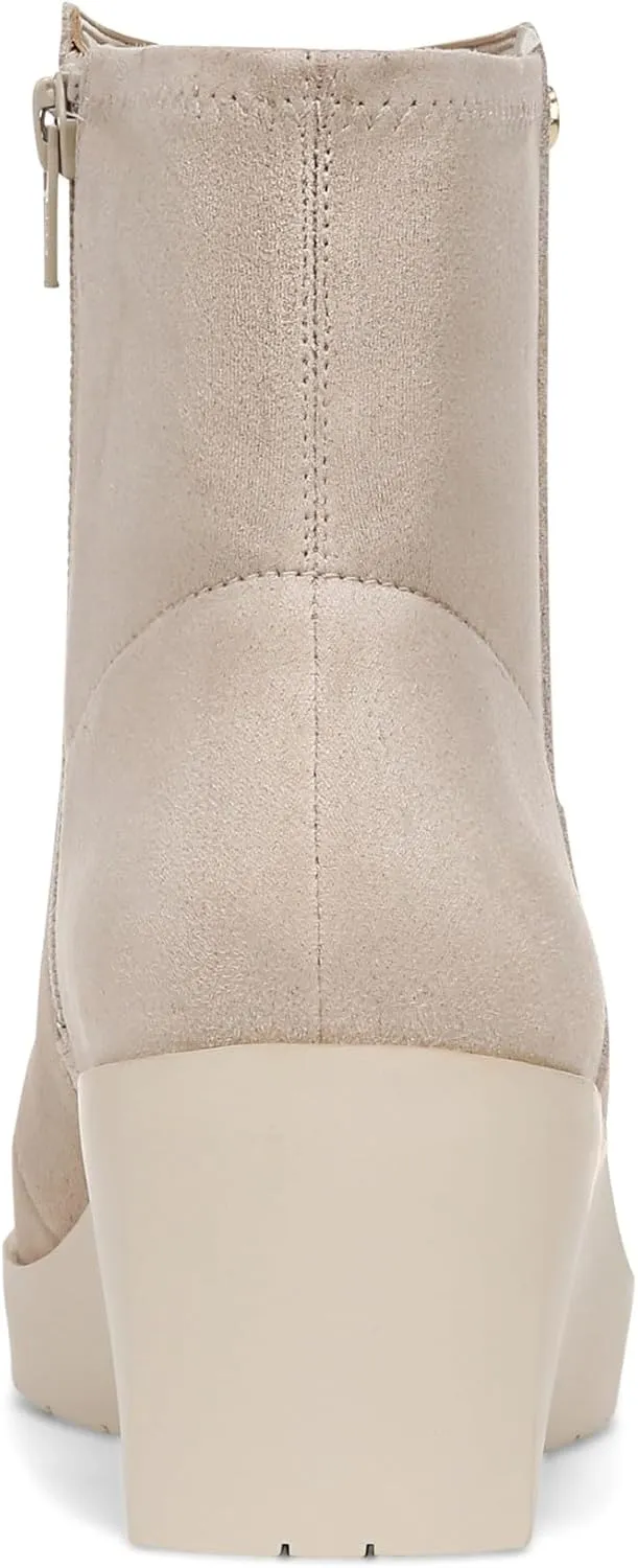 Vionic Women's Wedge Ankle Boots Skylar- Comfortable Bootoes& Supportive Walking Shoes with Built-in Arch Support