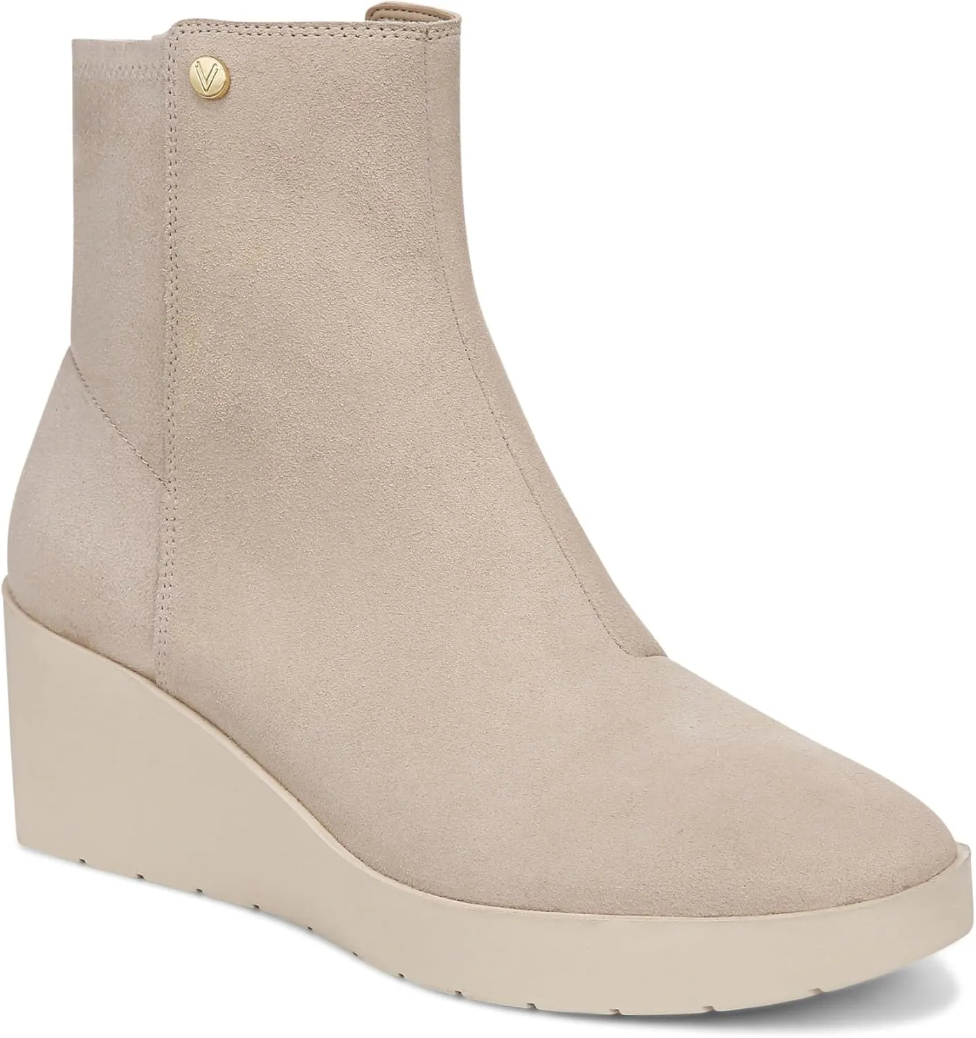 Vionic Women's Wedge Ankle Boots Skylar- Comfortable Bootoes& Supportive Walking Shoes with Built-in Arch Support