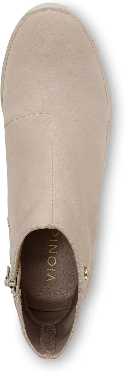 Vionic Women's Wedge Ankle Boots Skylar- Comfortable Bootoes& Supportive Walking Shoes with Built-in Arch Support