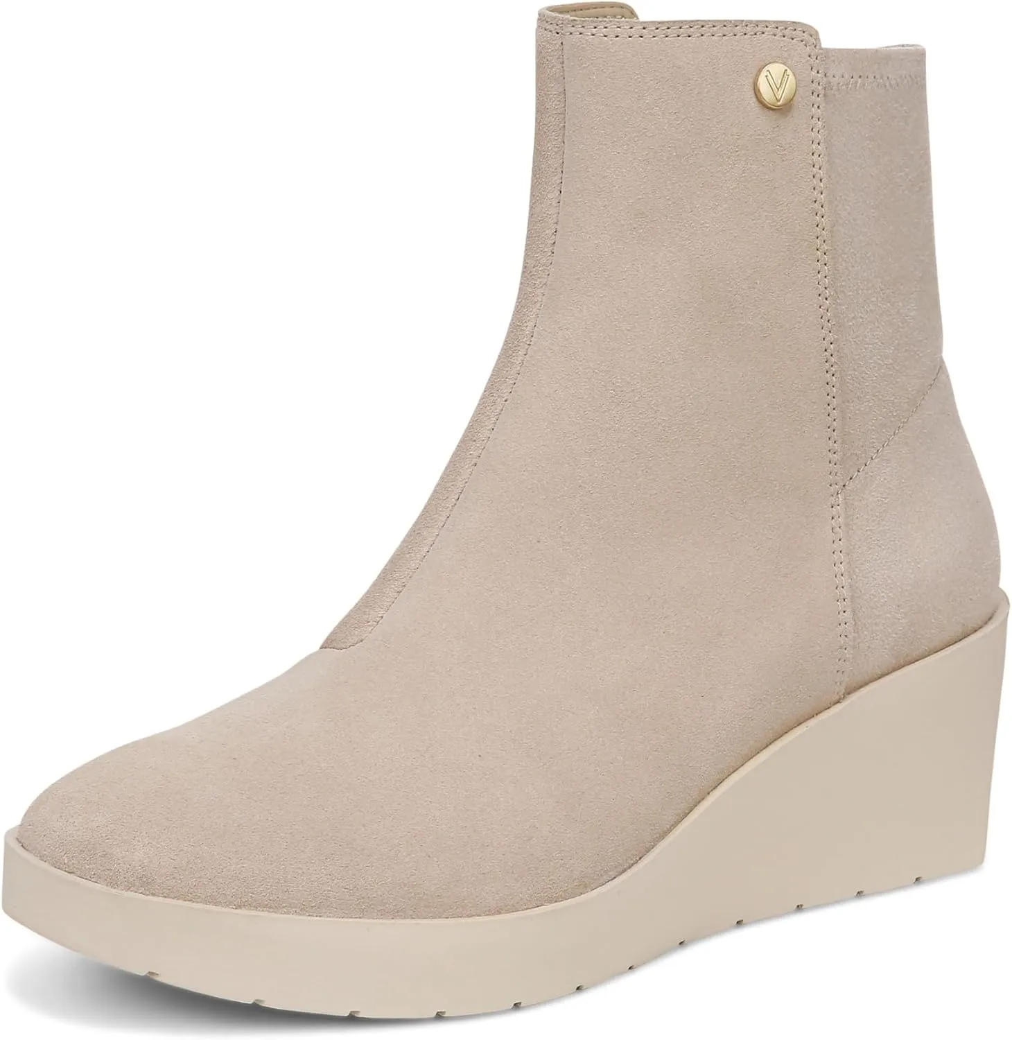Vionic Women's Wedge Ankle Boots Skylar- Comfortable Bootoes& Supportive Walking Shoes with Built-in Arch Support