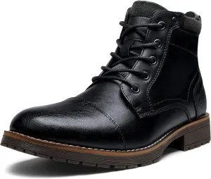 Vostey Men's Boots Boots for Men Casual Boots Motorcycle Combat Ankle Dress Boots Mens