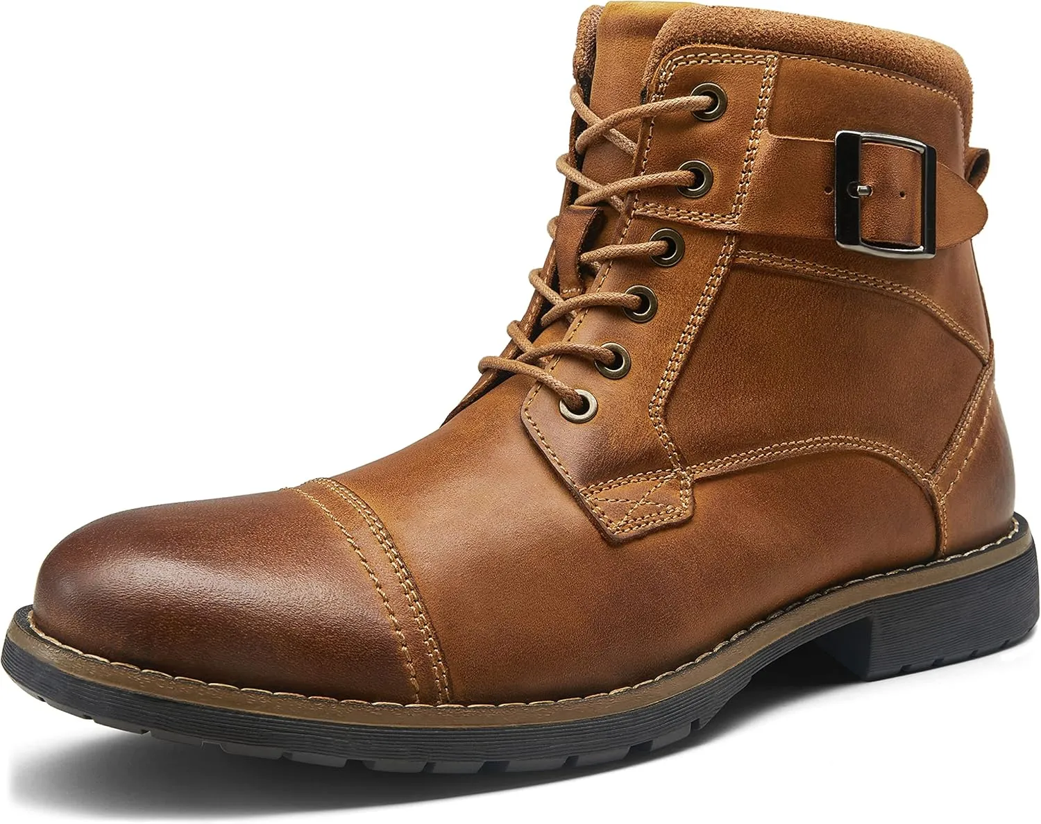 Vostey Men's Boots Boots for Men Casual Boots Motorcycle Combat Ankle Dress Boots Mens