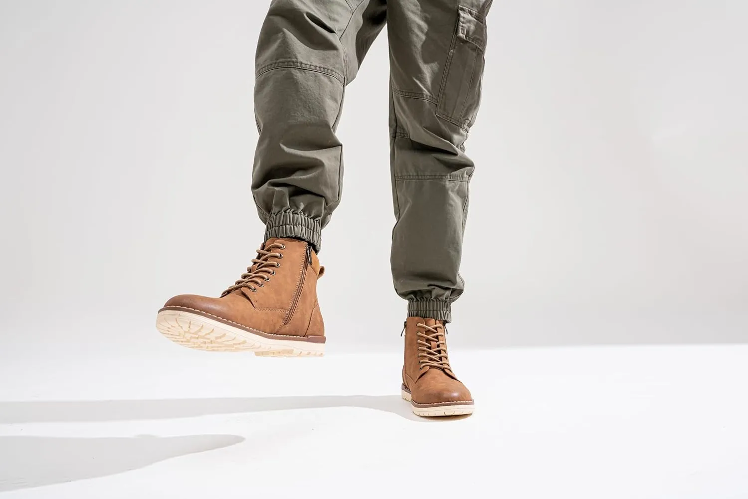 Vostey Men's Chukka Boots Motorcycle Casual Hiking Boot for Men