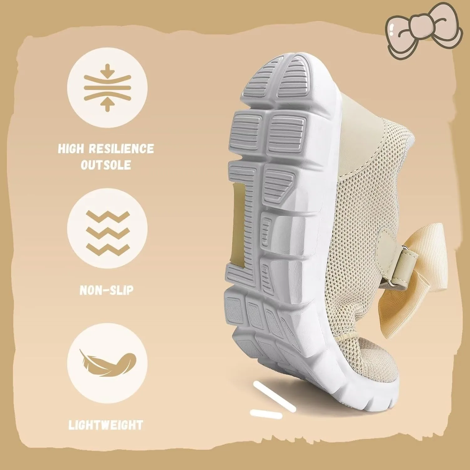 WateLves Girls Sneakers Lightweight Walking Shoes Comfortable Running Tennis Shoes for Toddler Little Kid/Big Kid