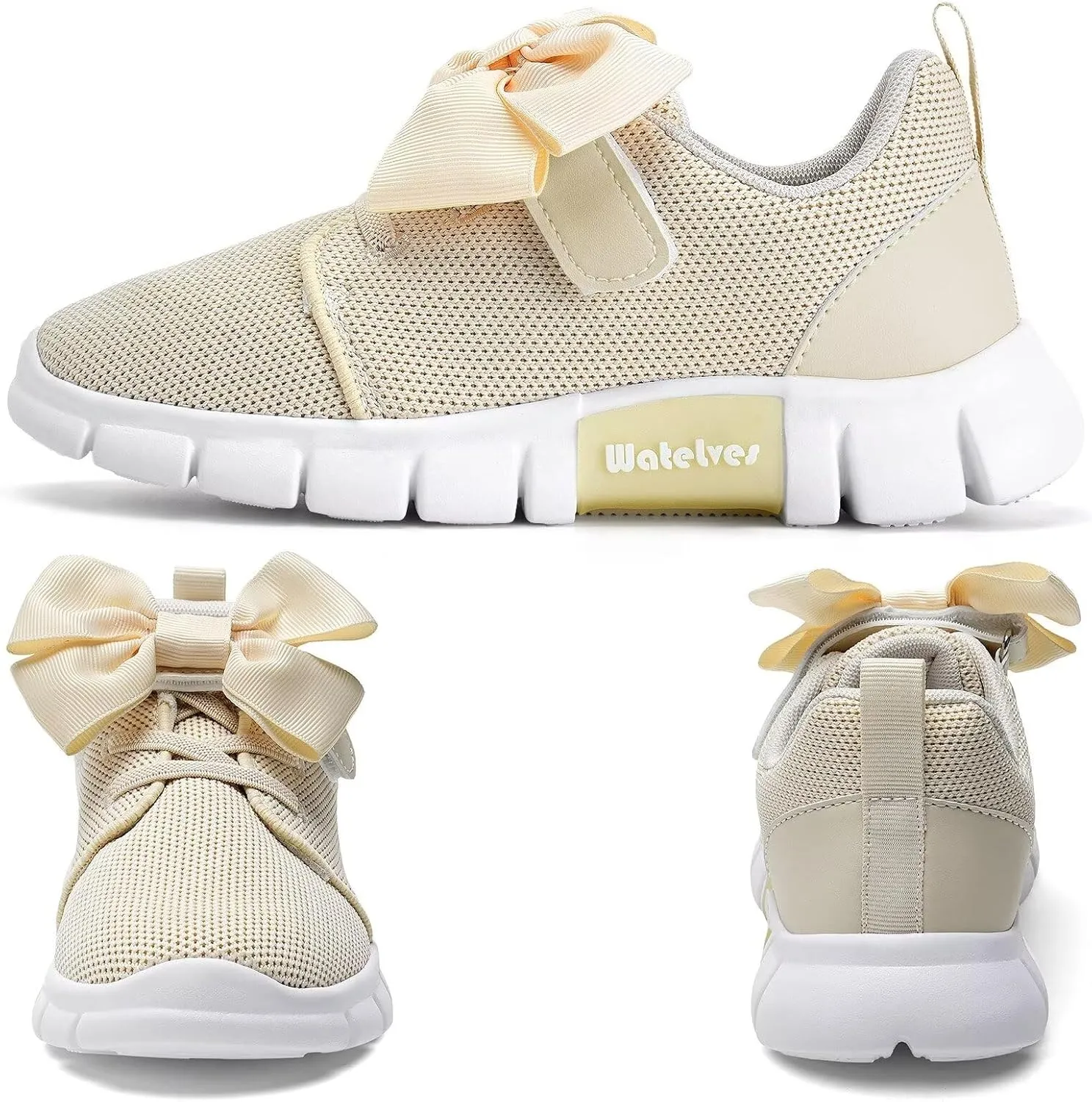 WateLves Girls Sneakers Lightweight Walking Shoes Comfortable Running Tennis Shoes for Toddler Little Kid/Big Kid