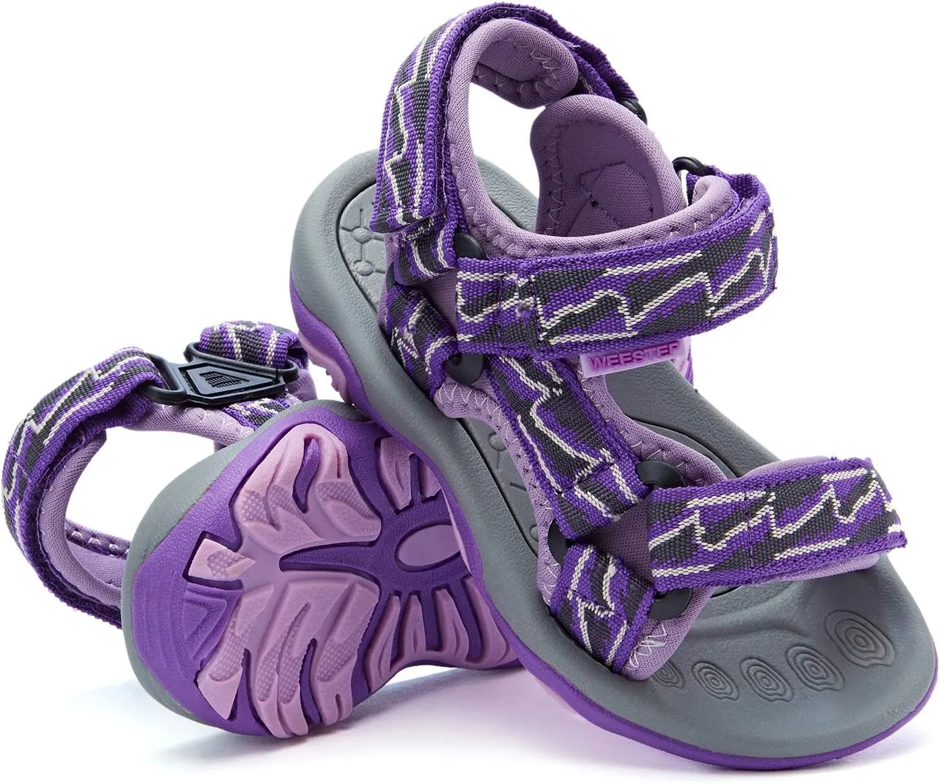 Weestep Girls Boys Comfort Sandals Adjustable Straps for Toddlers Little Kid