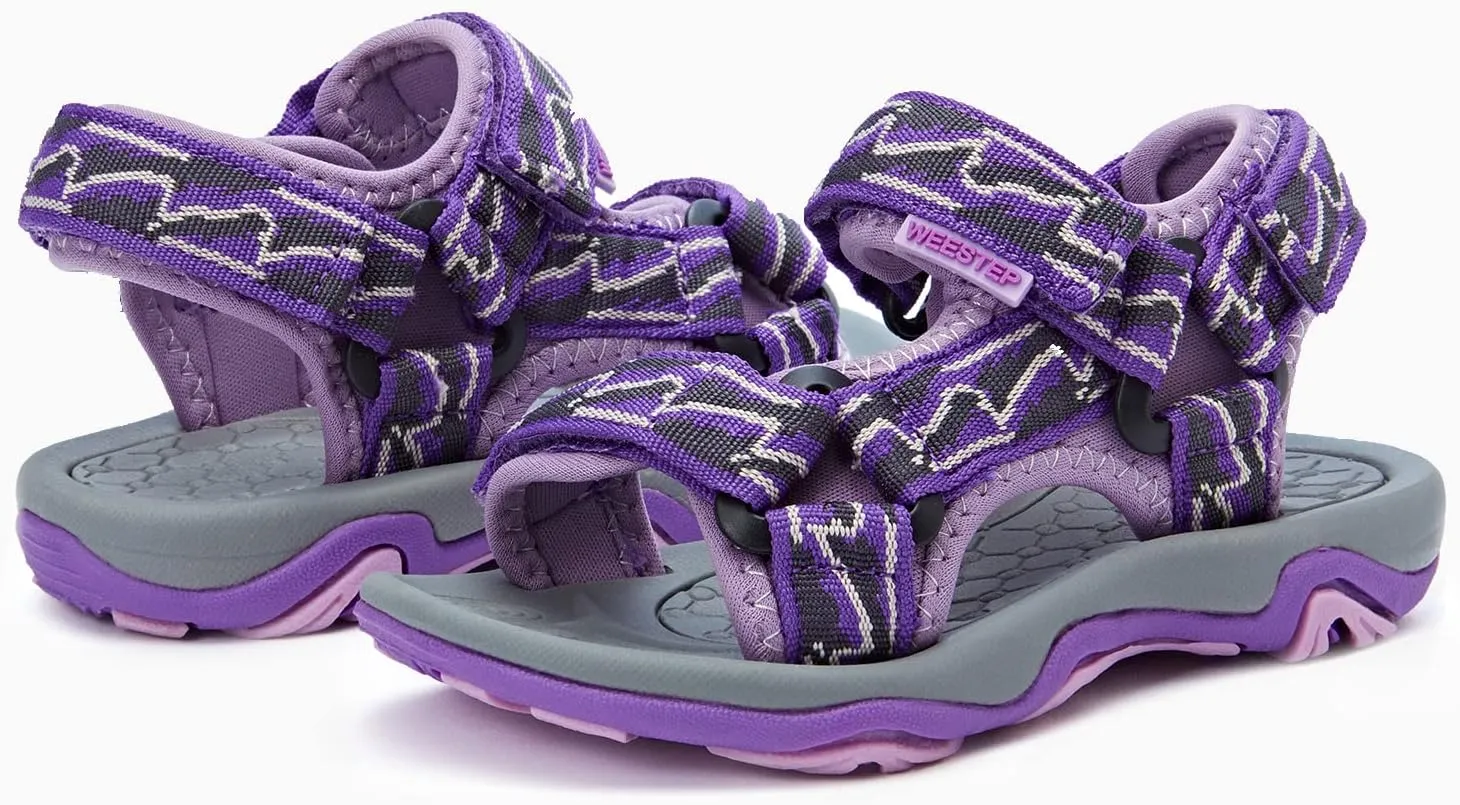 Weestep Girls Boys Comfort Sandals Adjustable Straps for Toddlers Little Kid