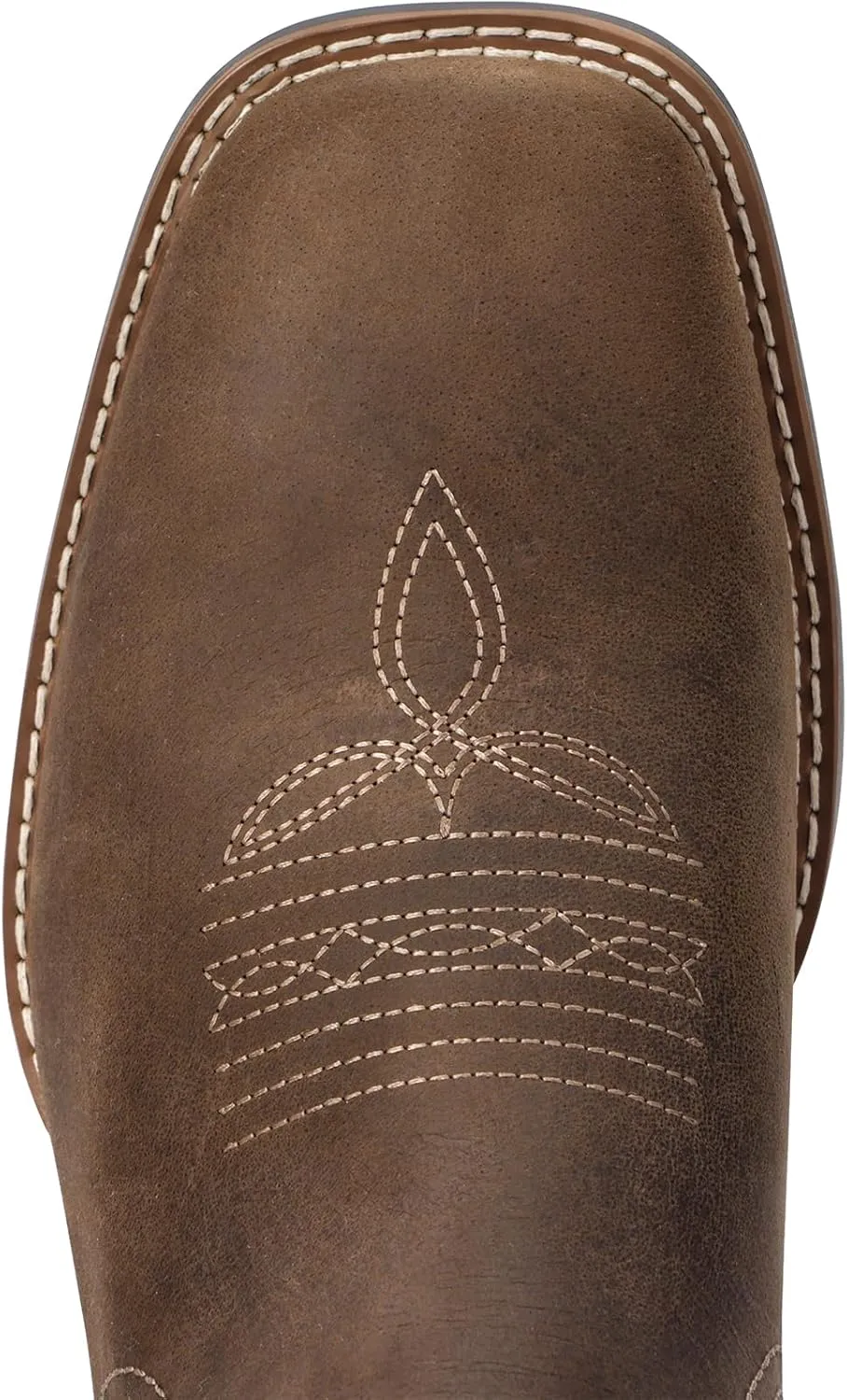 Western Cowboy Boots for Men - Mens Square Toe Chelsea Boots Ankle Cowboy Boots for Men Casual Retro Stylish Boots Brown