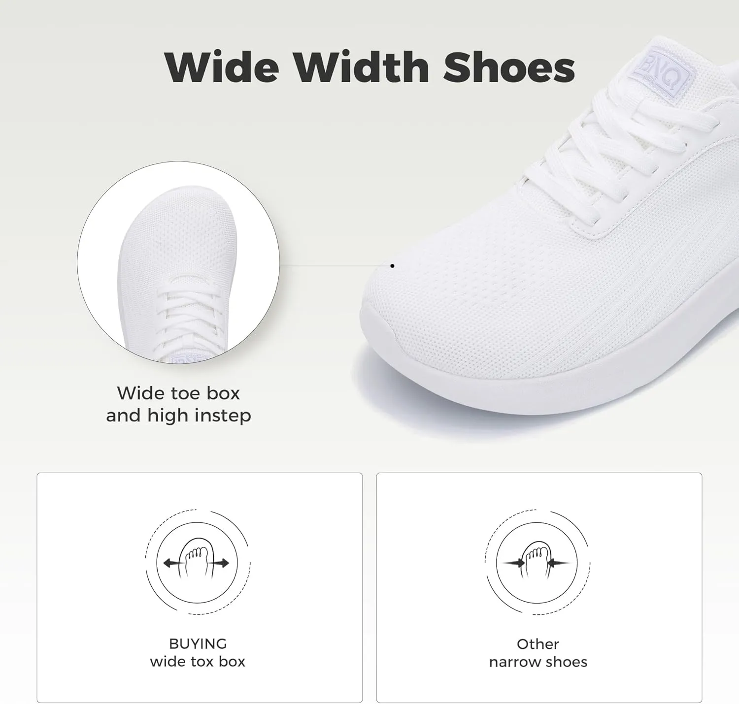 Wide Toe Box Mens Slip On Walking Shoes with Arch Support Casual Dress Shoes Fashion Tennis Sneaker for Business Work Ourdoors Size 7-12