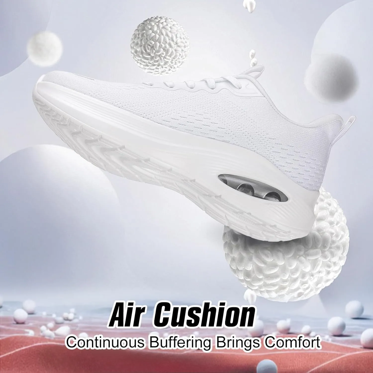 Wide Toe Box Shoes Women Air Cushion Running Shoes Extra Wide Width Sneakers Ultra Light Tennis Arch Support Walking Diabetic Plantar Fasciitis Athletic