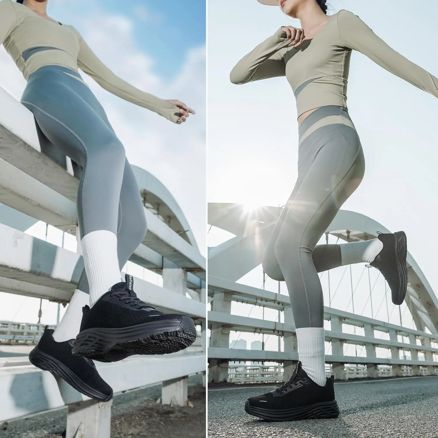 Wide Toe Box Shoes Women Sneakers Extra Wide Width Arch Support Non-Slip Tennis Athletic Ultralight Running Shoes for Women Walking Diabetic Plantar Fasciitis Footwear 6-12