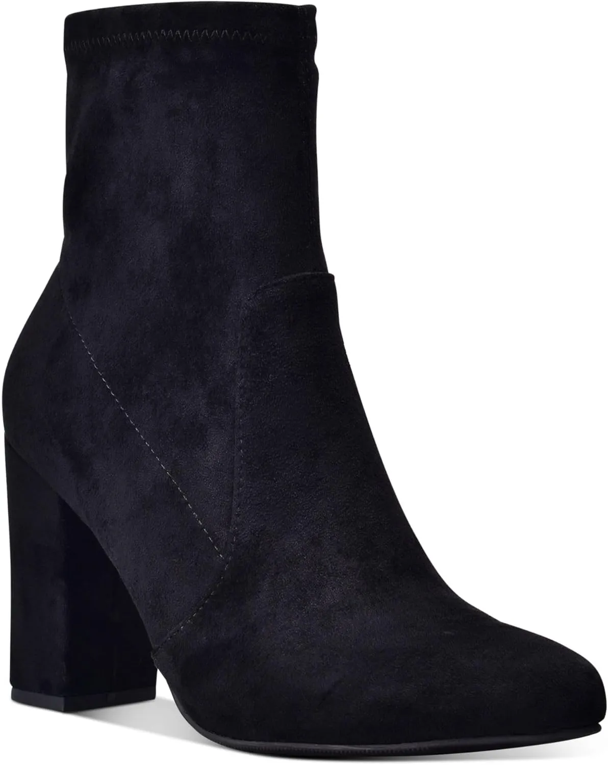 Wild Pair Womens Becci Faux Suede Mid-Calf Boots Black 9 Medium (B,M)