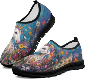 Women Fashion Art Painted Walking Sneaker Lightweight Travel Shoes