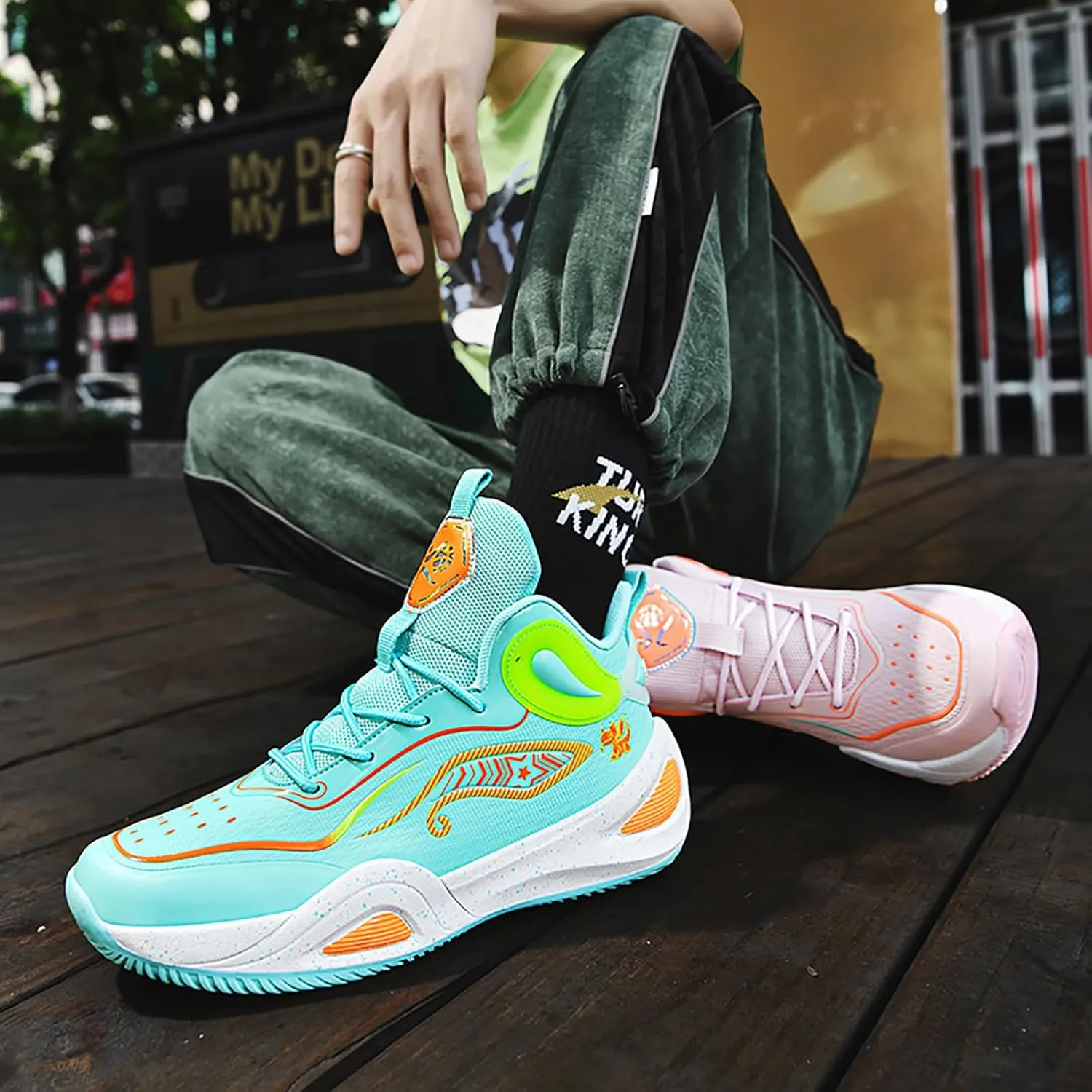 Women Men Basketball Shoes Breathable Men Non Slip Outdoor Fashion Unisex Sneakers