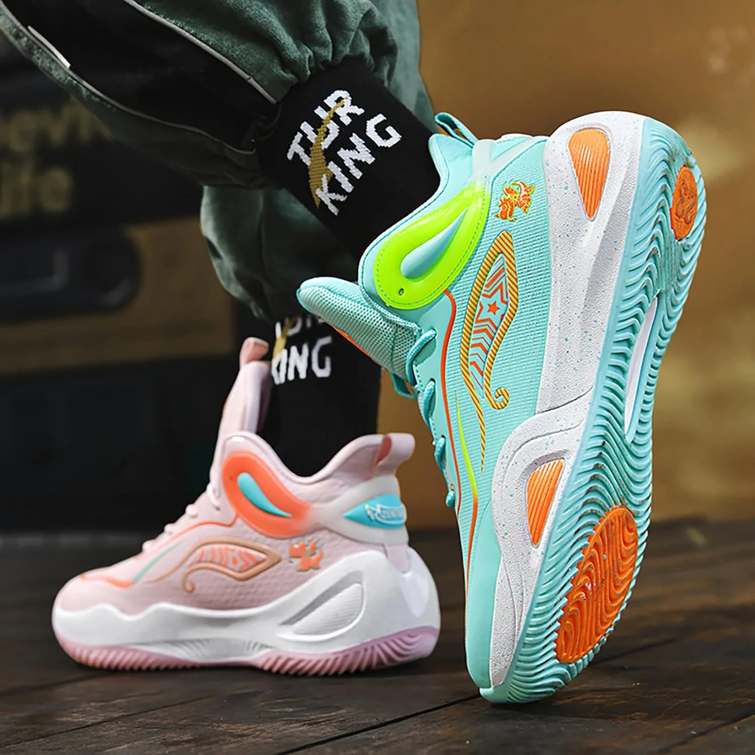 Women Men Basketball Shoes Breathable Men Non Slip Outdoor Fashion Unisex Sneakers