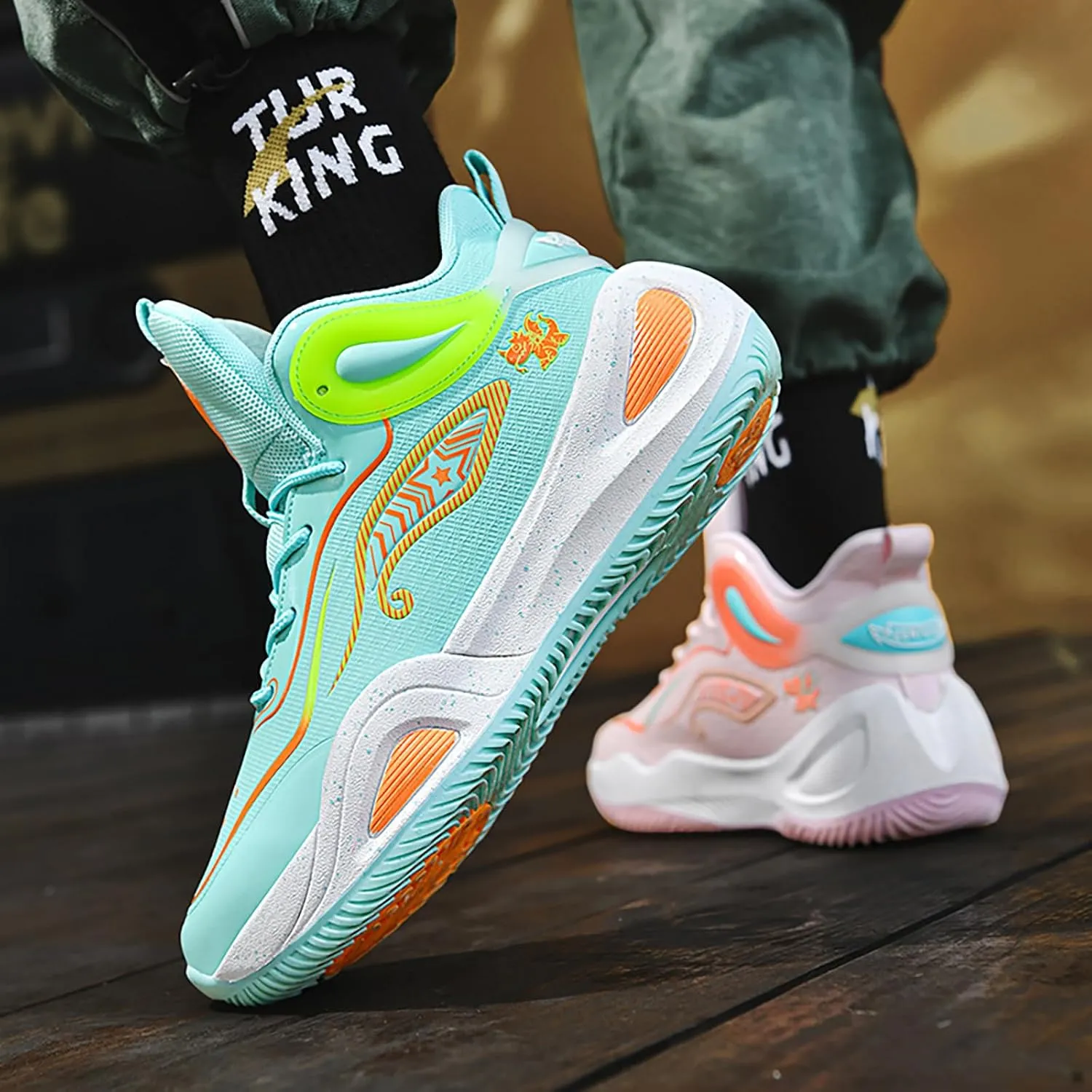 Women Men Basketball Shoes Breathable Men Non Slip Outdoor Fashion Unisex Sneakers