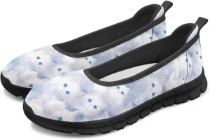 Women's Animals Slip On Sneakers Breathable Mesh Flats Shoes Lightweight Casual Walking Shoes for Shopping & Leisure Black Sole Size 6-11