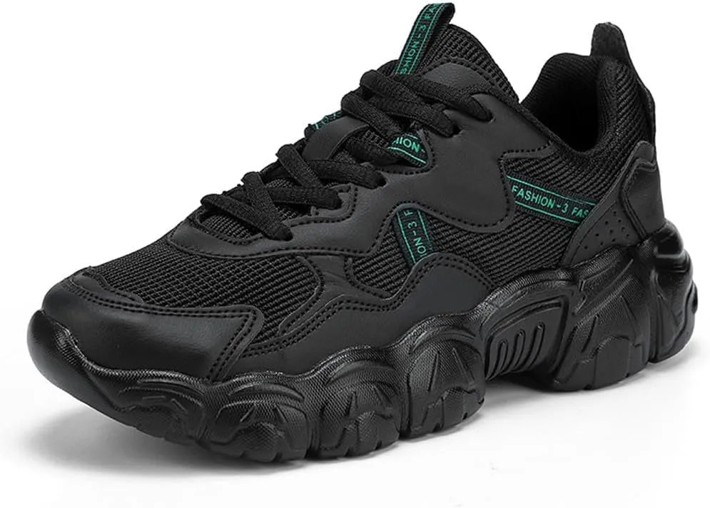 Women's Fashion Thick Sole Mesh Sneakers Road Running Walking Shoes