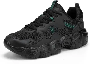 Women's Fashion Thick Sole Mesh Sneakers Road Running Walking Shoes