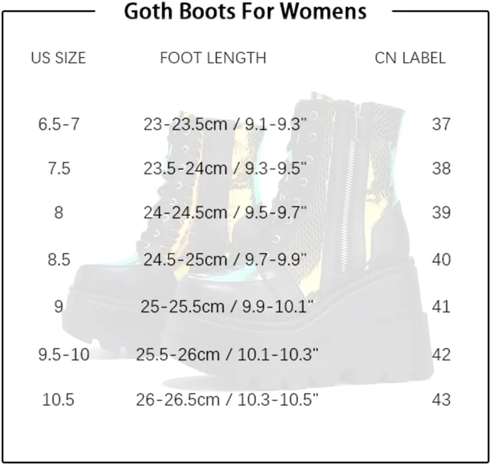 Women's Halloween Fashion Chunky Heel Ankle Booties Lace up Buckle Goth Motorcycle Platform Boot Military Combat Boots
