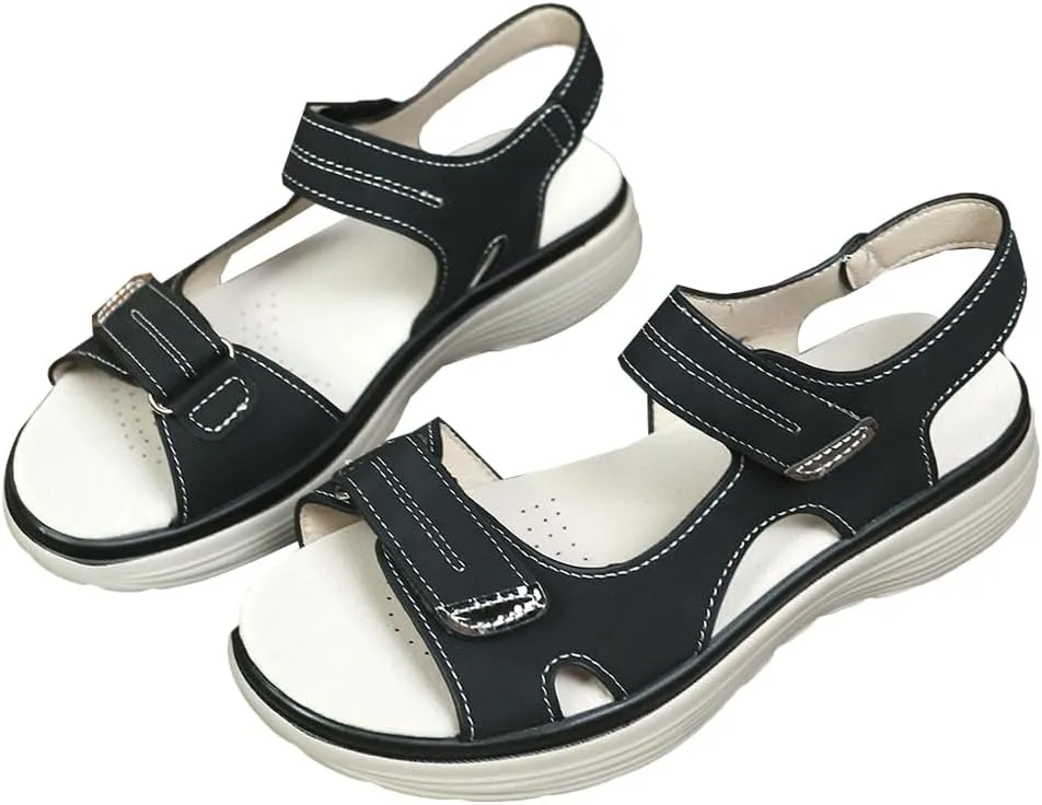 Women's Hiking Sandals with Arch Support Non-Slip Outdoor Walking Water Shoes Open Toe Sport Slides Athletic Beach Sandals