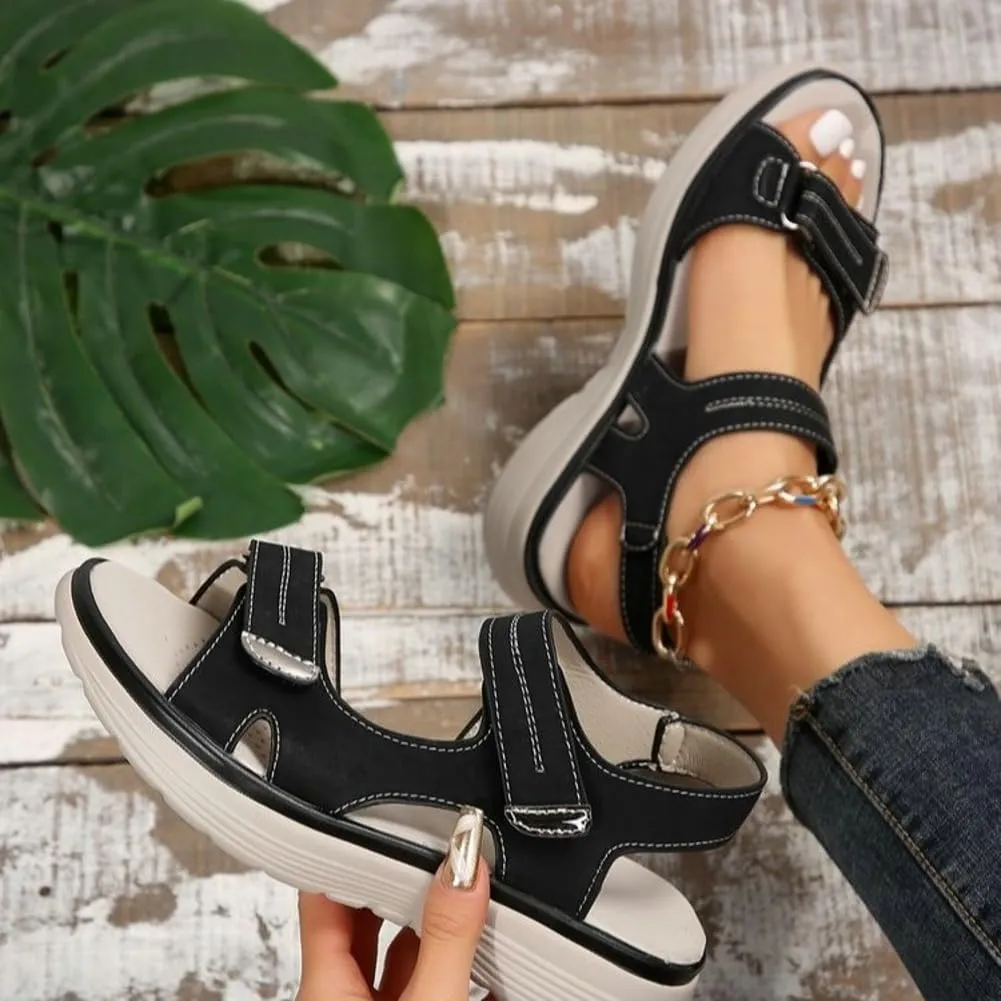 Women's Hiking Sandals with Arch Support Non-Slip Outdoor Walking Water Shoes Open Toe Sport Slides Athletic Beach Sandals