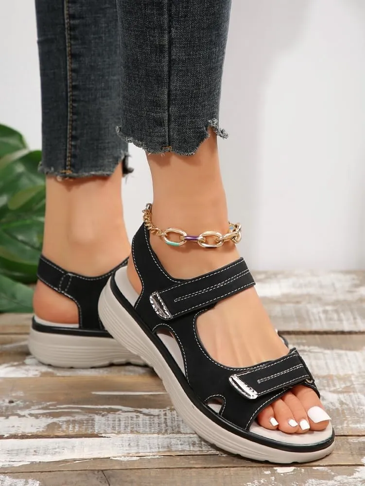 Women's Hiking Sandals with Arch Support Non-Slip Outdoor Walking Water Shoes Open Toe Sport Slides Athletic Beach Sandals