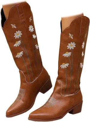 Women’s Kitten Heel Ankle Boots Pointed Toe Low Heel Booties with Zip Closure 1.97Inch Party Dress Fashion Short Booties