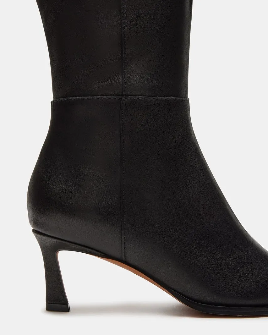 Women's Knee High Boots Kitten Heels Pointed Toe Side Zipper Wide Calf Stiletto Tall Boots for Women Wedding Porm Dress Shoes