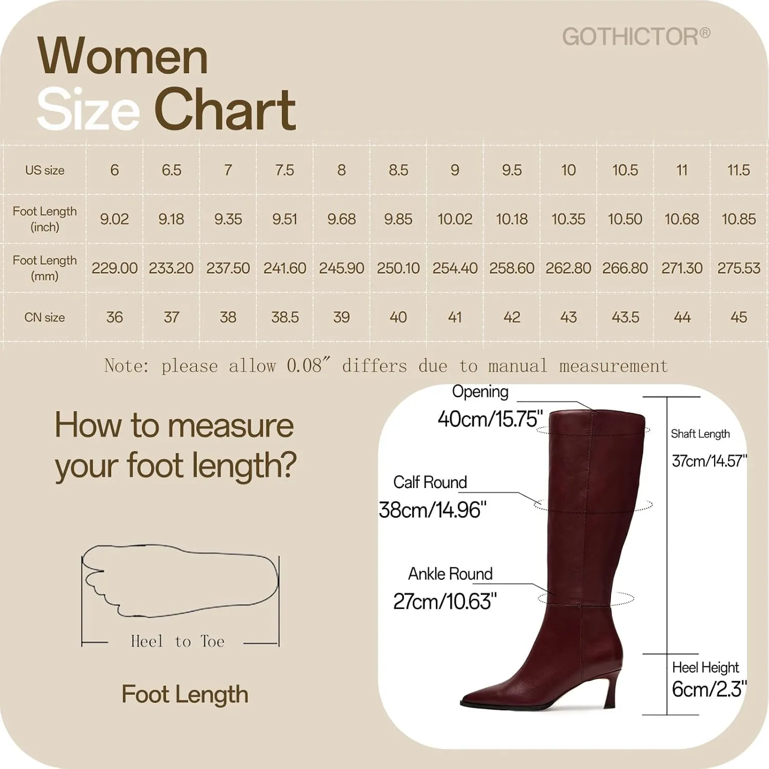 Women's Knee High Boots Kitten Heels Pointed Toe Side Zipper Wide Calf Stiletto Tall Boots for Women Wedding Porm Dress Shoes