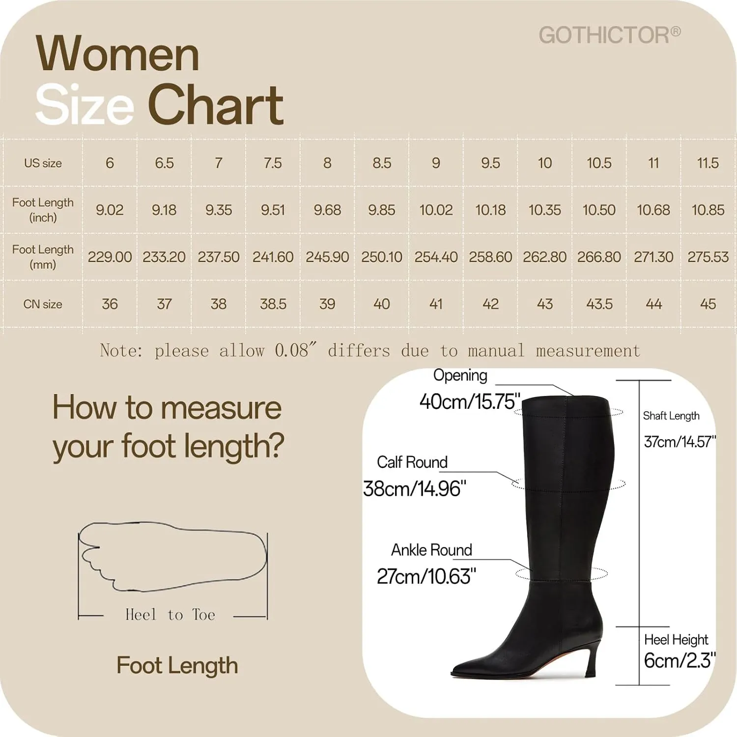 Women's Knee High Boots Kitten Heels Pointed Toe Side Zipper Wide Calf Stiletto Tall Boots for Women Wedding Porm Dress Shoes
