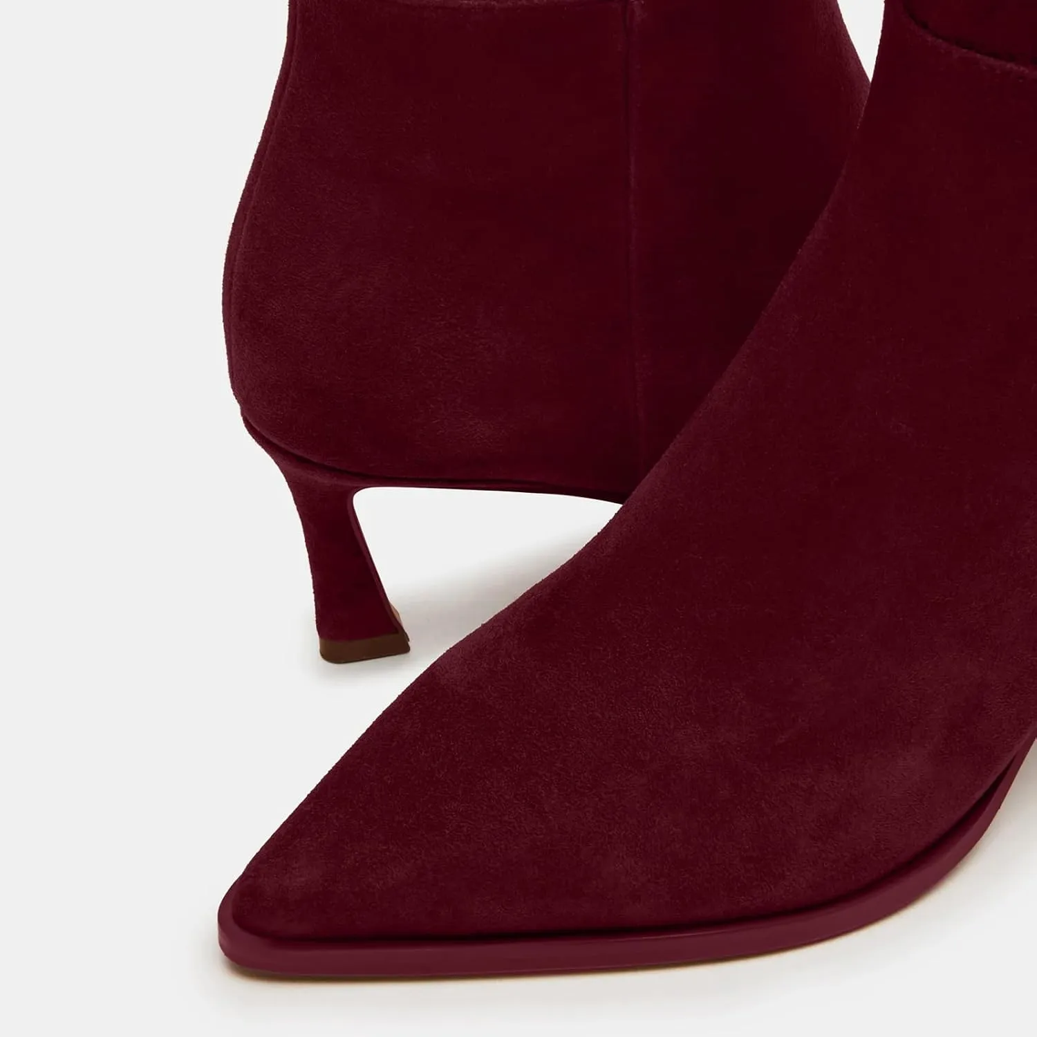 Women's Knee High Boots Kitten Heels Pointed Toe Side Zipper Wide Calf Stiletto Tall Boots for Women Wedding Porm Dress Shoes