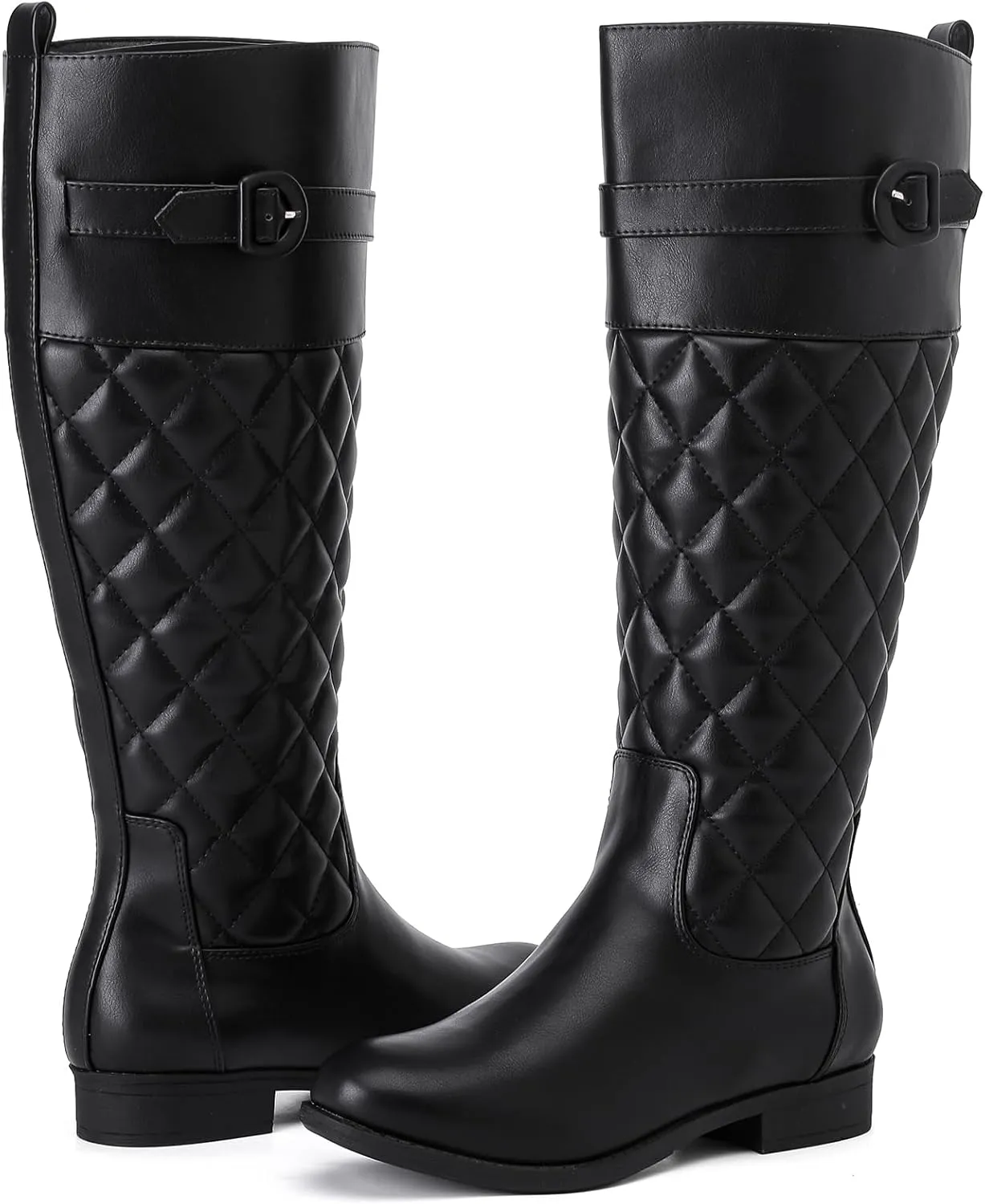 Women's Knee High Boots - Stylish and Comfortable Round Toe Low Heel Riding Combat Tall Boots with Side Zipper Closure for Fall and Winter Wear For Women.