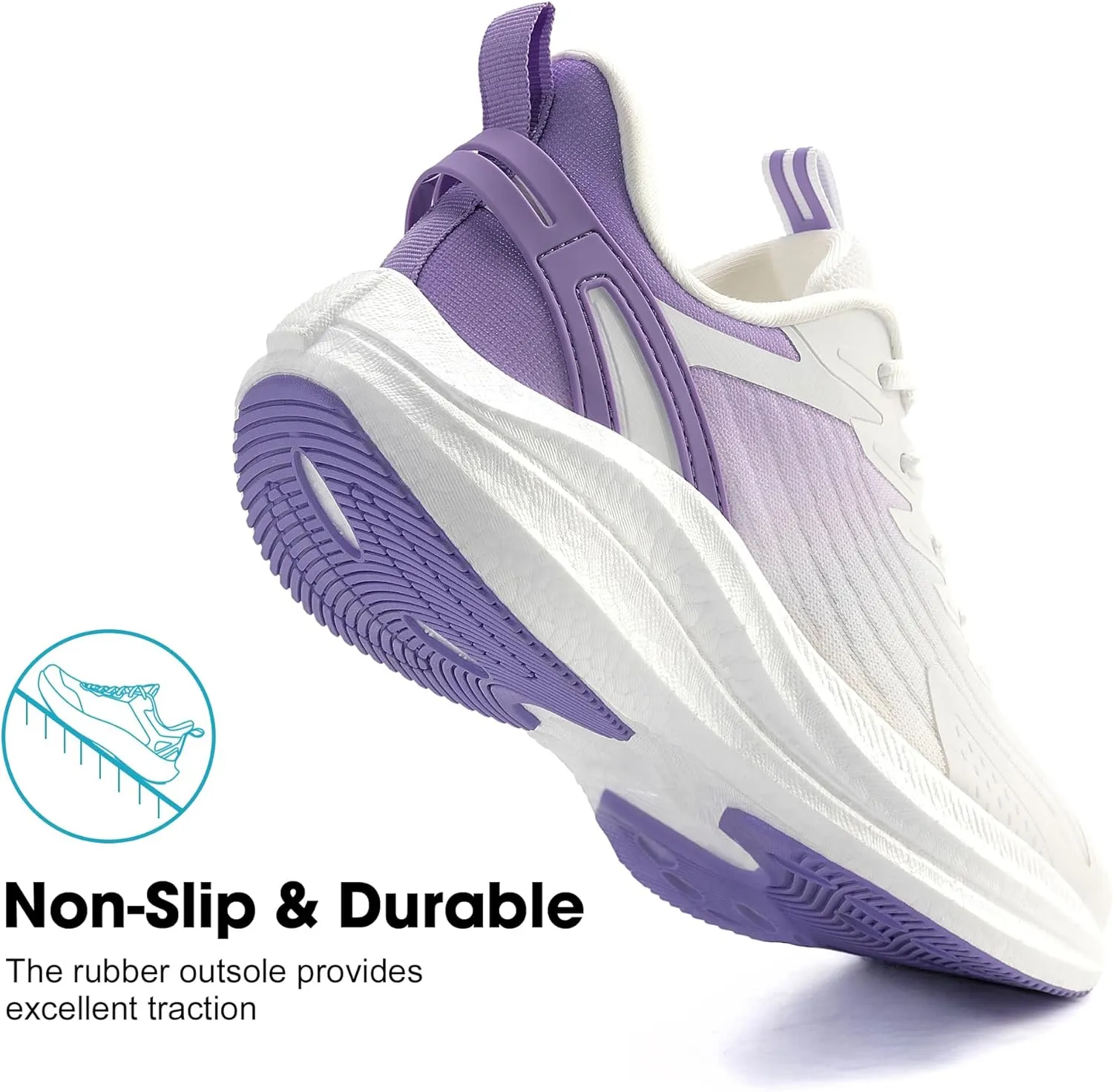 Women's Lightweight Running Shoes - Breathable Athletic Sneakers for Workout, Gym & Daily Walking, Comfortable Cushioned Midsole with Non-Slip Design