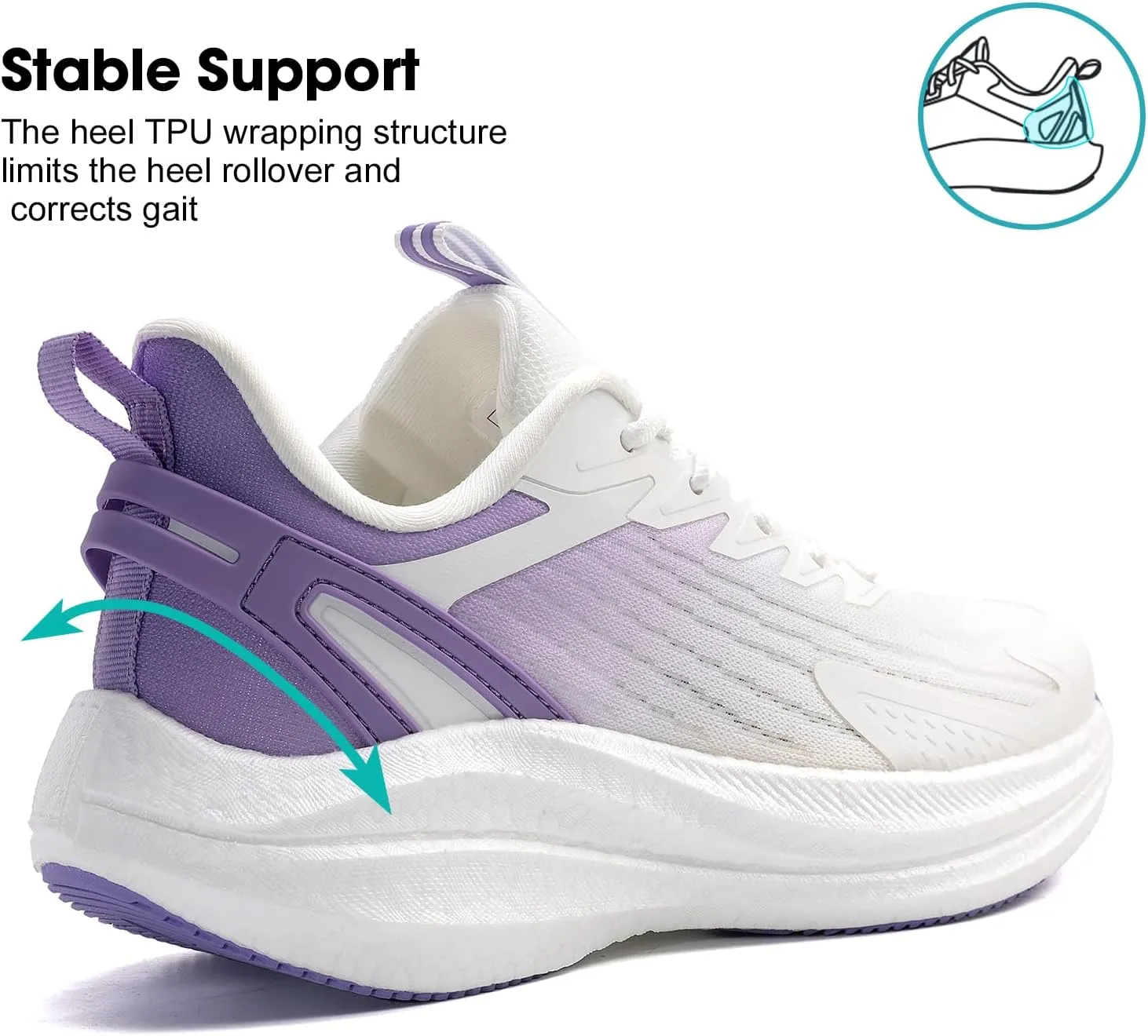 Women's Lightweight Running Shoes - Breathable Athletic Sneakers for Workout, Gym & Daily Walking, Comfortable Cushioned Midsole with Non-Slip Design