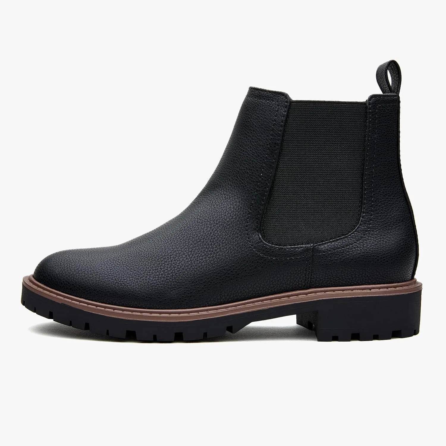 Women's Low Heel Chelsea Ankle Boots Fashion Slip-On Elastic Fall Booties Shoes
