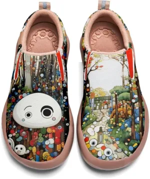Women's Painted Travel Loafers - Fashion Slip On Sneaker Casual Comfortable Walking Lightweight Nurse Shoes