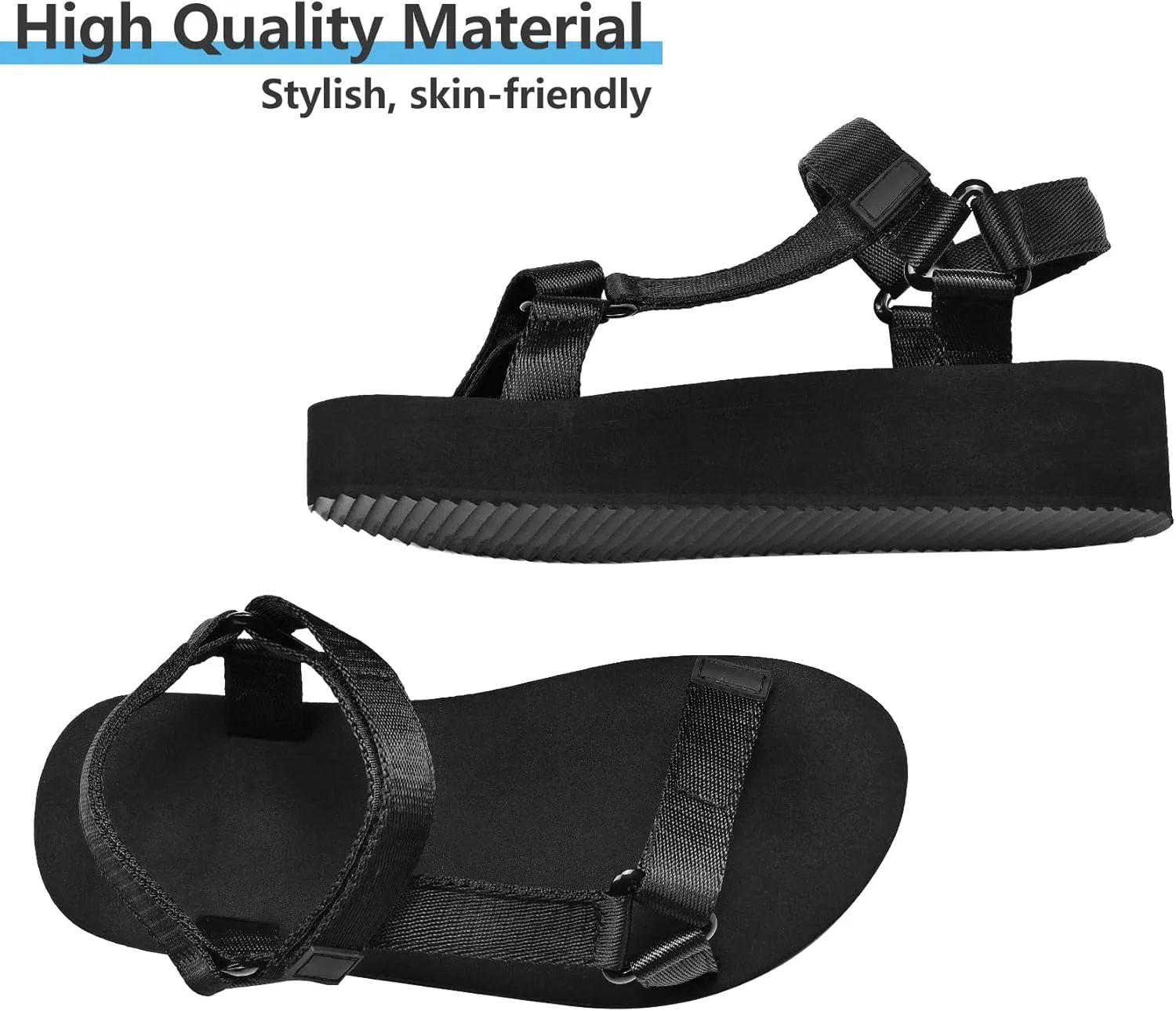 Women's Platform Sport Sandals for women Arch Support Hiking Walking Athletic Beach Water Sandal Outdoor Orthotic Adjustable Lightweight Comfortable Summer Cushion Cute sandalias de mujer