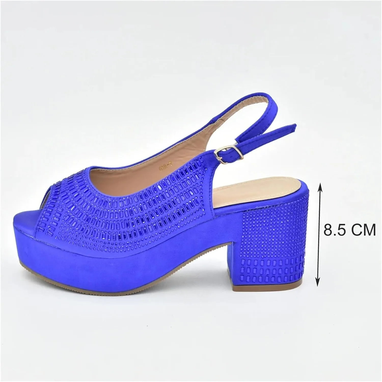 Women's Plus Size African Party Set - Sexy High Heels & Matching Evening Purse