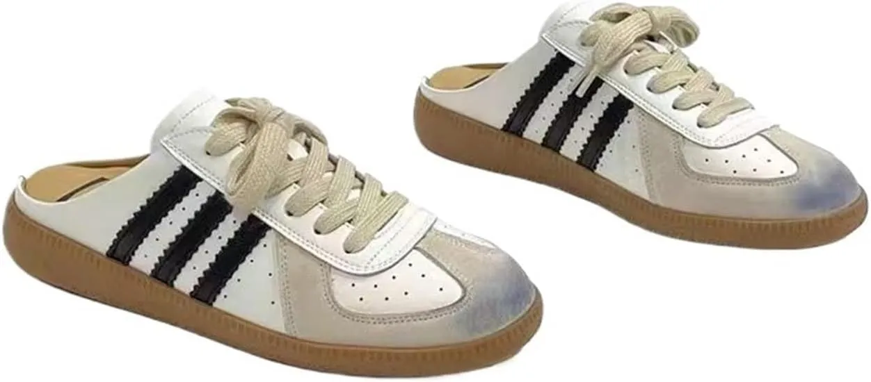 Womens Sandals Women's thick-soled slip-on shoes with closed toe cap and casual sneakers