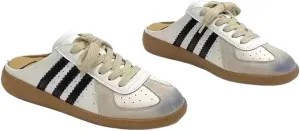 Womens Sandals Women's thick-soled slip-on shoes with closed toe cap and casual sneakers