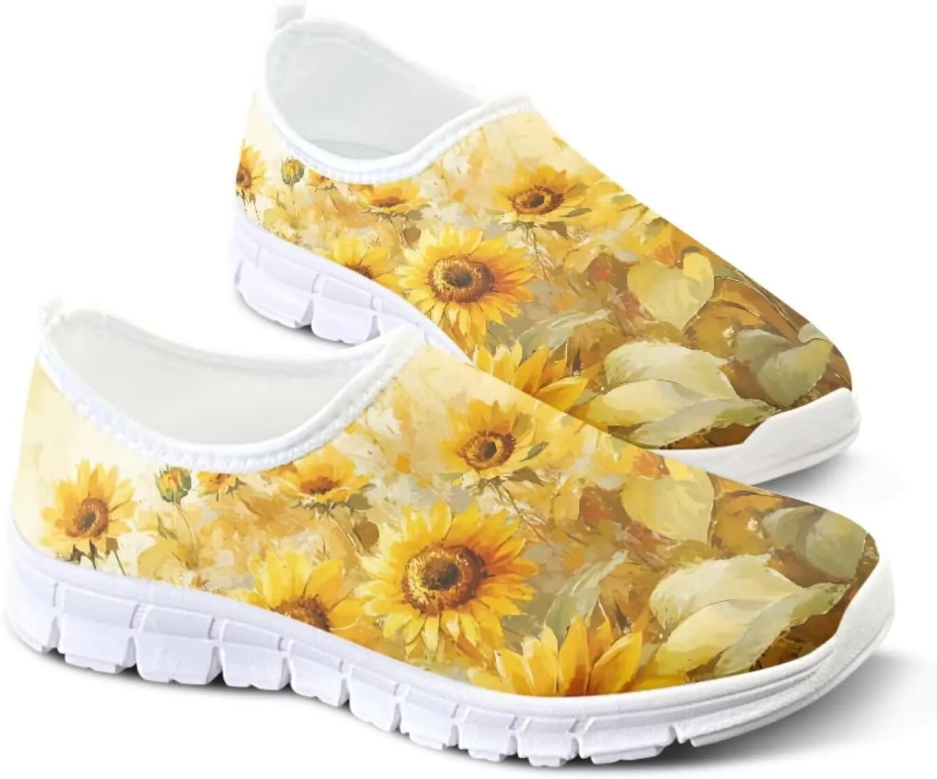 Women's Slip on Sneakers Casual Shoes Loafers Non Slip Breathable Comfortable Walking Sneakers Gifts for Women Girls White Sole Size 5.5-11.5