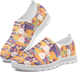 Women's Slip on Sneakers Casual Shoes Loafers Non Slip Breathable Comfortable Walking Sneakers Gifts for Women Girls White Sole Size 5.5-11.5