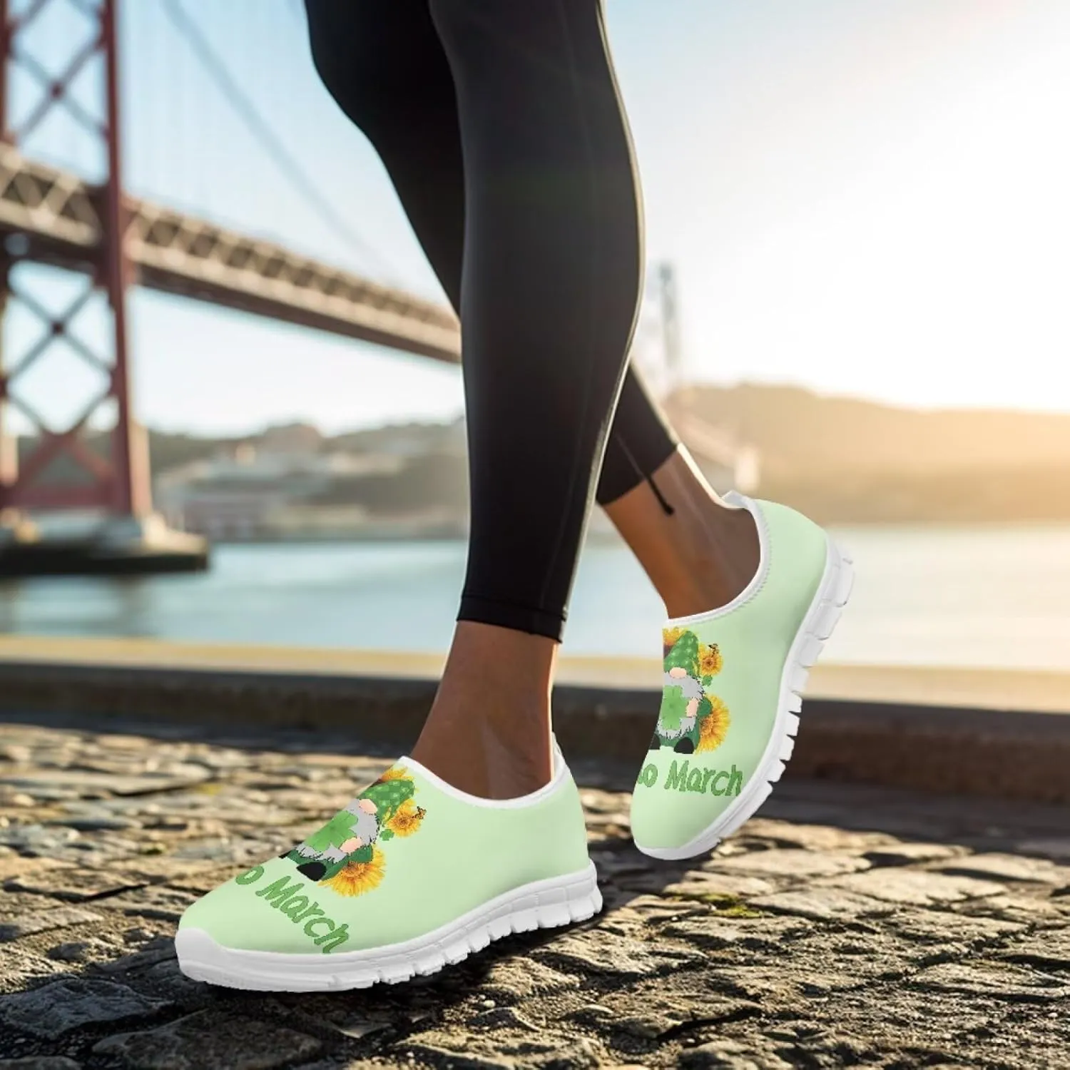 Women's Slip on Sneakers Casual Shoes Loafers Non Slip Breathable Comfortable Walking Sneakers Gifts for Women Girls White Sole Size 5.5-11.5
